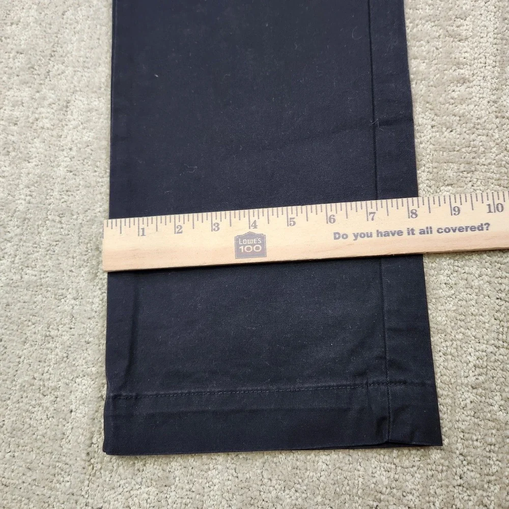 Banana Republic Pants Men 34x32‎ Aiden Chino Straight Leg Fit Cotton Black Lived